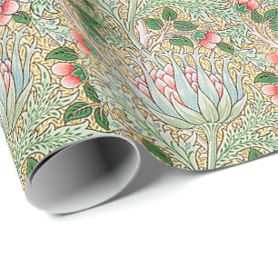 William Morris Vintage Artischocke Floralmuster Wr Geschenkpapier
