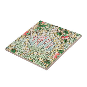 William Morris Vintage Artischocken Blumenmuster Fliese
