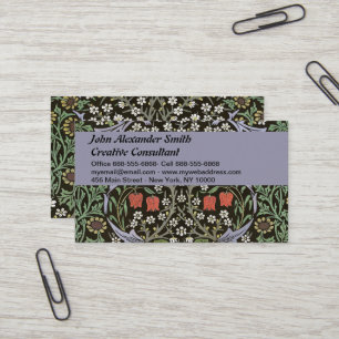 William Morris - Vintage Blackthorn-Muster Visitenkarte