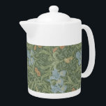 William Morris Vintage Blätter Floral Bird Iris<br><div class="desc">Das Design dieses Produktes wurde von Iris inspiriert, einem Blumenwallpaper von William Morris. William Morris (1834-1896) war ein symbolträchtiger englischer Textildesigner, der in der Viktorianischen Zeit lebte. Er trug maßgeblich zur Wiederbelebung der traditionellen britischen Textilkunst und -methoden bei. Ein Großteil seiner Arbeiten findet man in Kunstgalerien und Museen, und seine...</div>