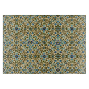 William Morris Vintage Blaue Rebe Nahtloses Muster Schneidebrett