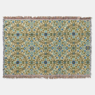 William Morris Vintage Blaue Reben Nahtloses Muste Decke