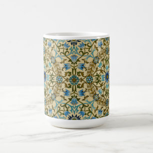 William Morris Vintage Blaue Reben Nahtloses Muste Kaffeetasse
