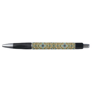 William Morris Vintage Blaue Reben Nahtloses Muste Kugelschreiber