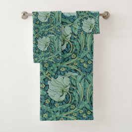 William Morris Vintage Blume Blumenmuster Badhandtuch Set