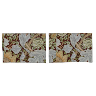 William Morris Vintage Blumen Blumen Weiß Rot Kissenbezug