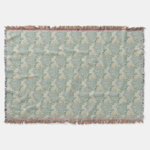 William Morris Vintage Blumen Gelb Blau Garten Decke