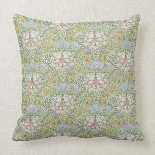 William Morris Vintage Blumen Pink Grün Myrte Kissen