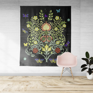 William Morris Vintage Blumen Wandteppich
