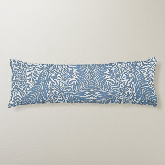 William Morris Vintage Blumengestaltung Blau Weiß Seitenschläferkissen