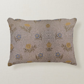 William Morris Vintage-Blumenmuster Laub Blau Dekokissen