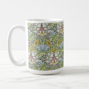 William Morris Vintage-Blumenmuster Rosa Grün Kaffeetasse