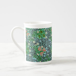 William Morris Vintage-Blumenmuster Rosa Grün Prozellantasse