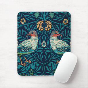 William Morris - Vintage Blumenvögel Mousepad