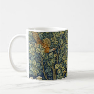 William Morris Vintage Fasan Eichhörnchen Blume Kaffeetasse