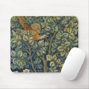 William Morris Vintage Fasan Eichhörnchen Blume Mousepad
