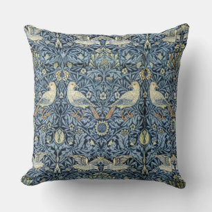 William Morris Vintage Floral Bird Kissen
