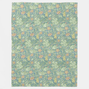 William Morris Vintage Floral Doppelzweige Fleecedecke