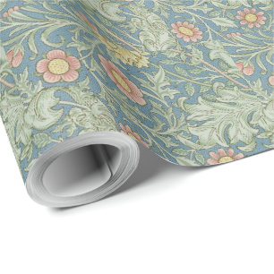 William Morris Vintage Floral Double Bough Geschenkpapier