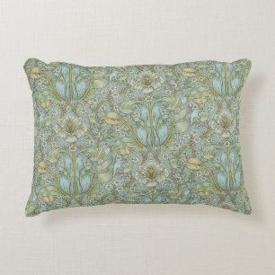 William Morris Vintage Floral Frühling Dickicht Dekokissen