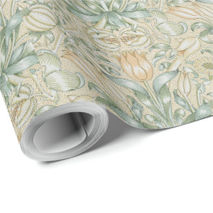 William Morris Vintage Floral Granatapfel Geschenkpapier