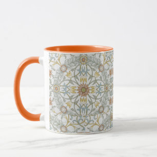 William Morris Vintage Florales Deckenmuster Blau Tasse