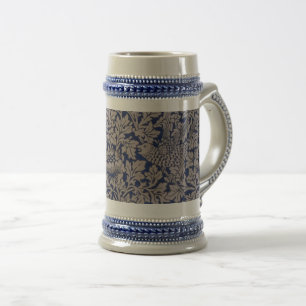 William Morris Vintage Florales Vogel und Anemone Bierglas