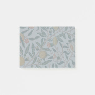 William Morris Vintage Fruit Granatapfel Weiß Post-it Klebezettel
