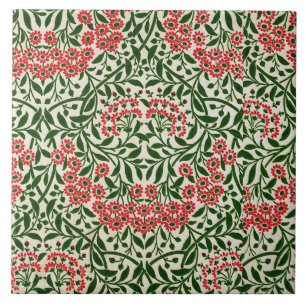 William Morris Vintage Gänseblümchen Blumen Rosa G Fliese