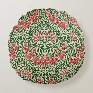 William Morris Vintage Gänseblümchen Blumen Rosa G Rundes Kissen