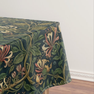 William Morris vintage Geißblatt-Blumenmuster Tischdecke