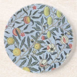 William Morris Vintage Granatapfel Fruchtmuster Getränkeuntersetzer
