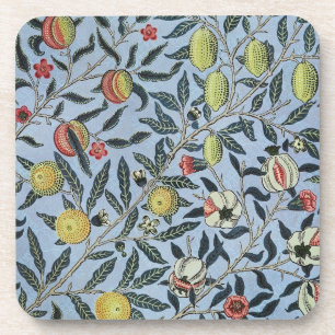 William Morris Vintage Granatapfel Fruchtmuster Getränkeuntersetzer