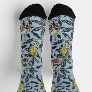 William Morris Vintage Granatapfel Fruchtmuster Socken