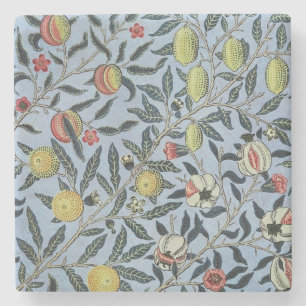 William Morris Vintage Granatapfel Fruchtmuster Steinuntersetzer