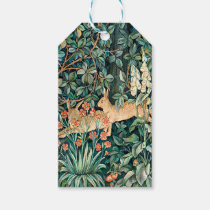 William Morris Vintage-Hasen-Garten-Blumenkunst Geschenkanhänger