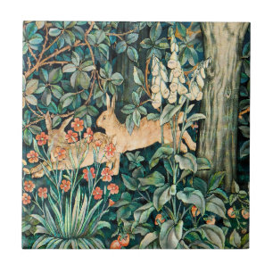 William Morris Vintage-Hasen-Garten Blumenvorbild Fliese