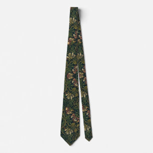 William Morris Vintage-Honeysuckle-Blumenmuster Krawatte