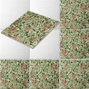 William Morris Vintage-Honeysuckle-Muster Fliese