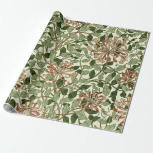 William Morris Vintage-Honeysuckle-Muster Geschenkpapier