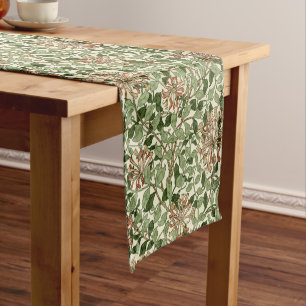 William Morris Vintage-Honeysuckle-Muster Kurzer Tischläufer