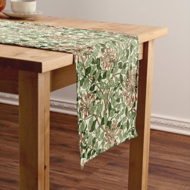 William Morris Vintage-Honeysuckle-Muster Kurzer Tischläufer (Beispiel)