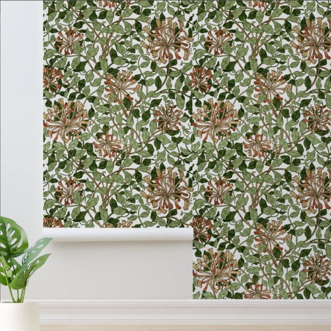 William Morris Vintage-Honeysuckle-Muster Tapete (Von Creator hochgeladen)