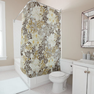 William Morris Vintage Hyazinthen Blumenmuster Art Duschvorhang