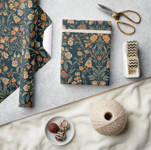 William Morris Vintage-Jasmin-Blumenmuster Geschenkpapier