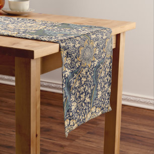 William Morris Vintage Kennet Farbgebung Kurzer Tischläufer