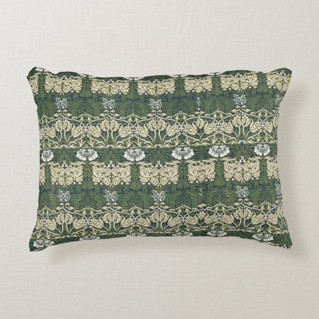 William Morris Vintage Kunst und Rose Dekokissen (Vorderseite)