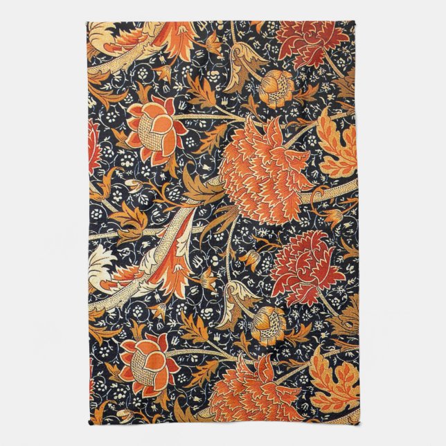 William Morris Vintage-Muster, Cray Handtuch (Vertikal)