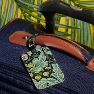 William Morris Vintage Muster, Leicester, Gepäckanhänger