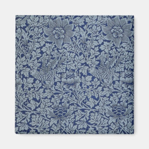 William Morris Vintage-Muster Vogel und Anemone Magnet
